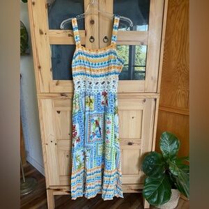 Cupshe Multicolor Patchwork Maxi Dress